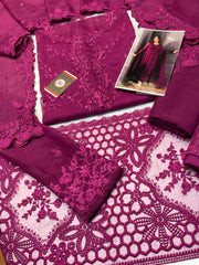 LUXURY CHIFFON UNSTITCHED 3PCS