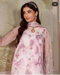 LUXURY ORGANZA UNSTITCHED 3PCS