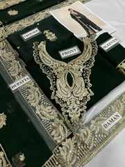 LUXURY CHIFFON UNSTITCHED 3PCS