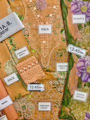 LUXURY LAWN UNSTITCHED 3PCS