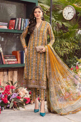 LUXURY LAWN UNSTITCHED 3PCS