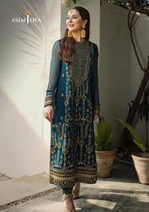 LUXURY CHIFFON UNSTITCHED 3PCS