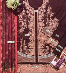 LUXURY CHICKENKARI UNSTITCHED 3PCS