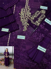 LUXURY CHIFFON UNSTITCHED 3PCS