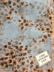 LUXURY ORGANZA UNSTITCHED 3PCS