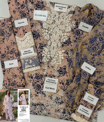 MARIA B LUXURY LAWN 3PCS