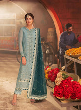 LUXURY CHIFFON UNSTITCHED 3PCS