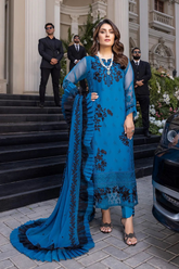 LUXURY CHIFFON UNSTITCHED 3PCS