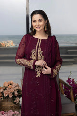 LUXURY CHIFFON UNSTITCHED 3PCS