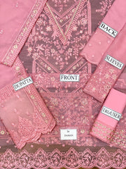 LUXURY CHIFFON UNSTITCHED 3PCS