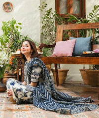 LUXURY LAWN UNSTITCHED 3PCS