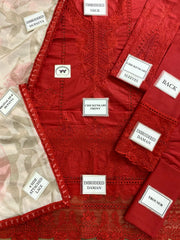 LUXURY CHICKENKARI UNSTITCHED 3PCS