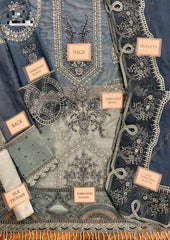 LUXURY CHIFFON UNSTITCHED 3PCS