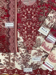 LUXURY LAWN UNSTITCHED 3PCS