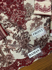 LUXURY LAWN UNSTITCHED 3PCS