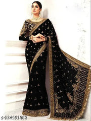 LUXURY HEAVY EMBROIDERED SAREE