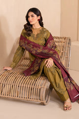 LUXURY LAWN UNSTITCHED 3PCS