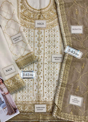 LUXURY CHIFFON UNSTITCHED 3PCS