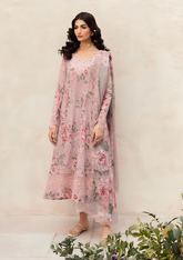 Iznik 3 pcs Luxury Lawn Suit and Chippon Dupatta Women Dress Formal Collection
