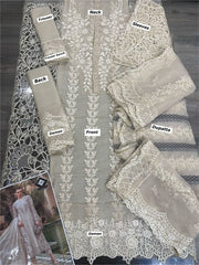 MARIA B UNSTITCHED LUXURY CHICKENKARI 3PCS