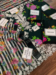 LUXURY LAWN UNSTITCHED 3PCS