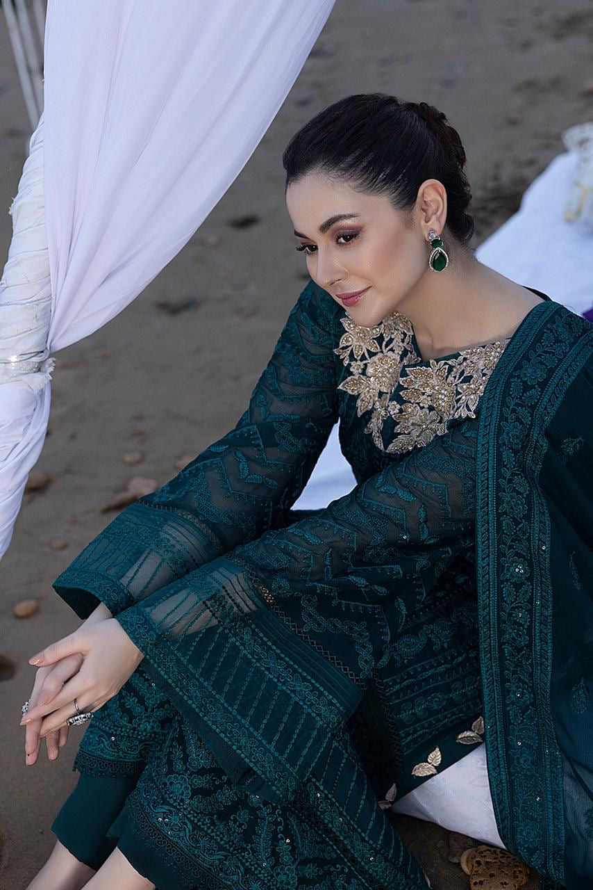 LUXURY CHIFFON UNSTITCHED 3PCS