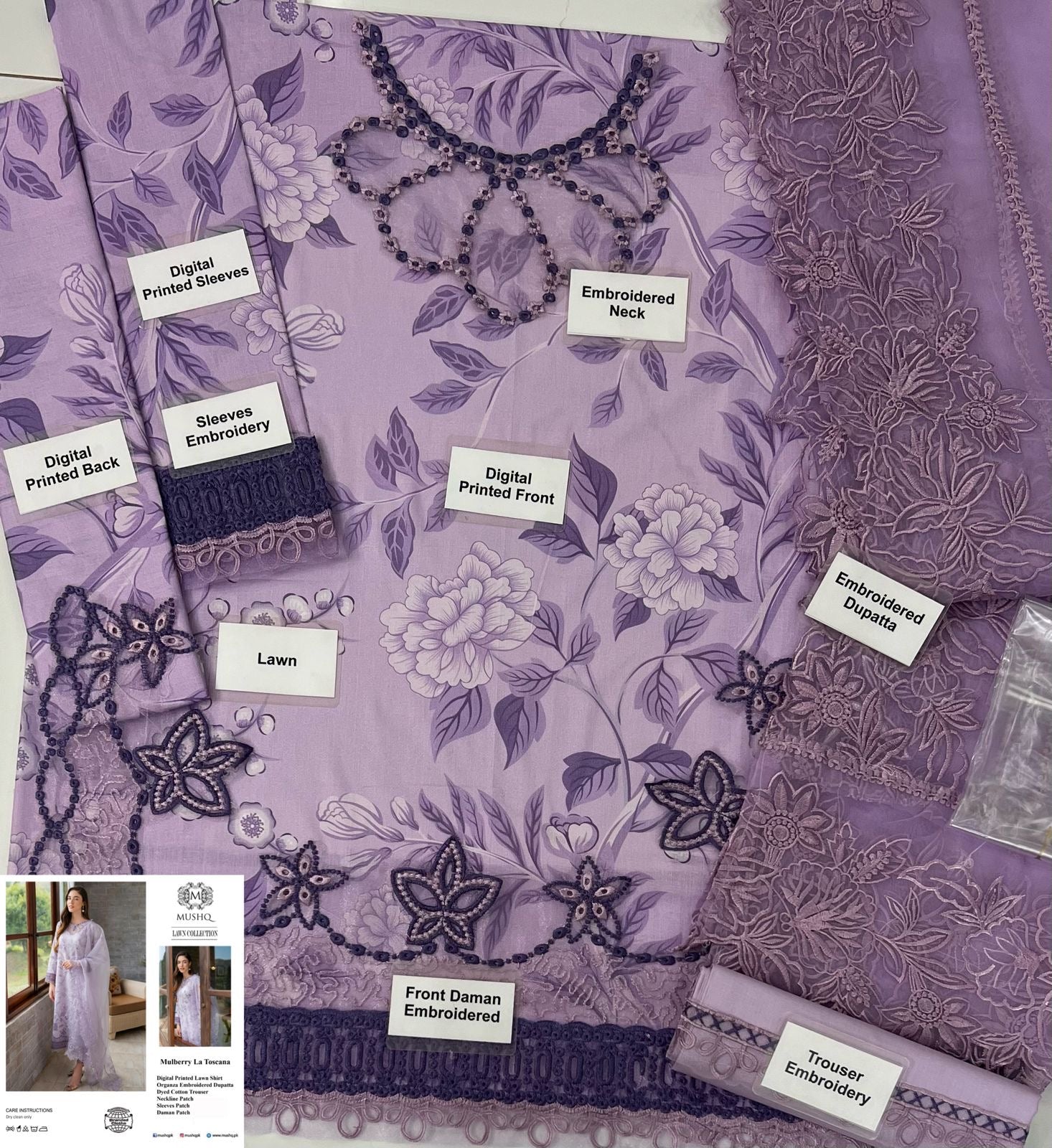 LUXURY LAWN UNSTITCHED 3PCS