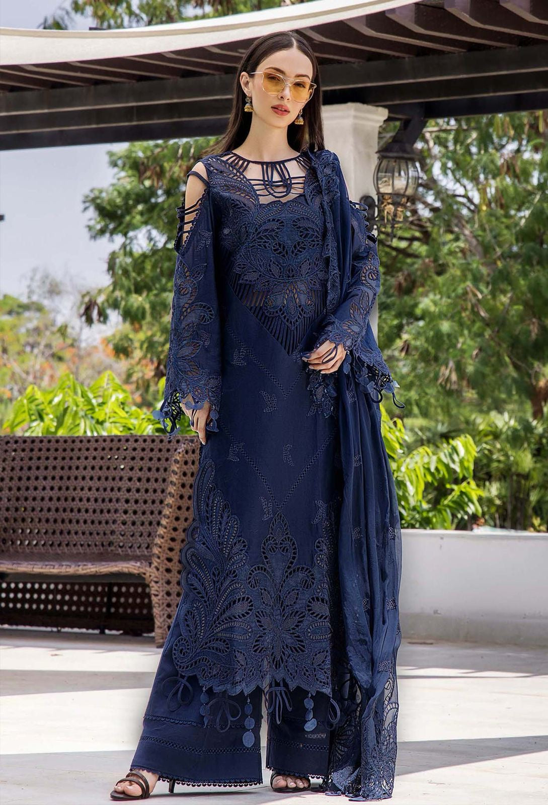 LUXURY CHICKENKARI UNSTITCHED 3PCS
