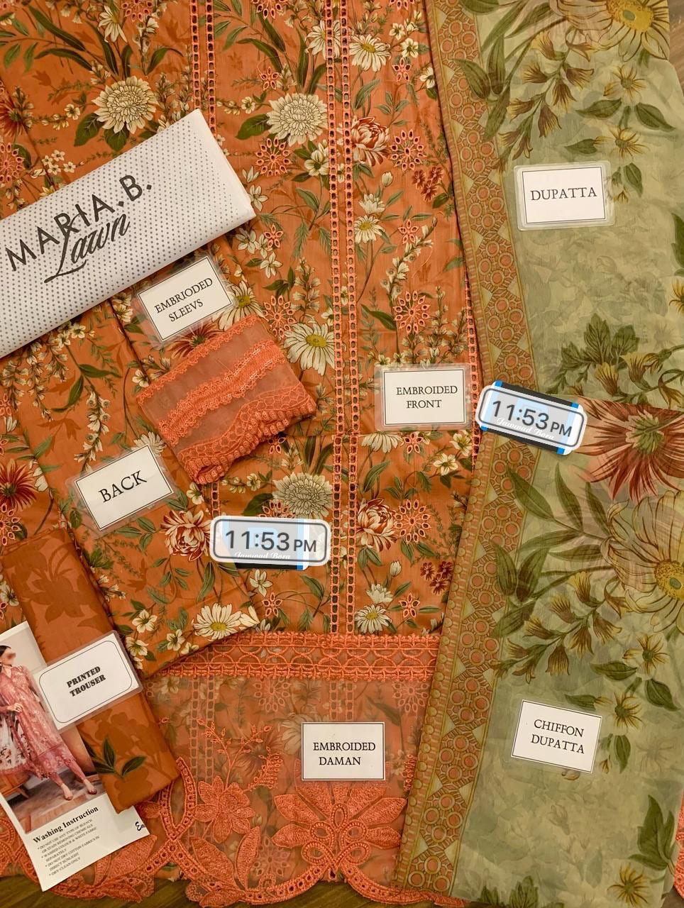LUXURY LAWN UNSTITCHED 3PCS