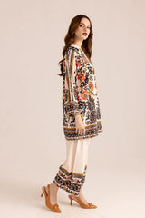 Printed 3 Pcs Unstitched Swiss Lawn Collection Ladies Dress