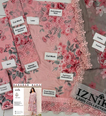 LUXURY LAWN UNSTITCHED 3PCS