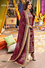 LUXURY CHIFFON UNSTITCHED 3PCS