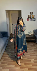 LUXURY CHIFFON UNSTITCHED 3PCS
