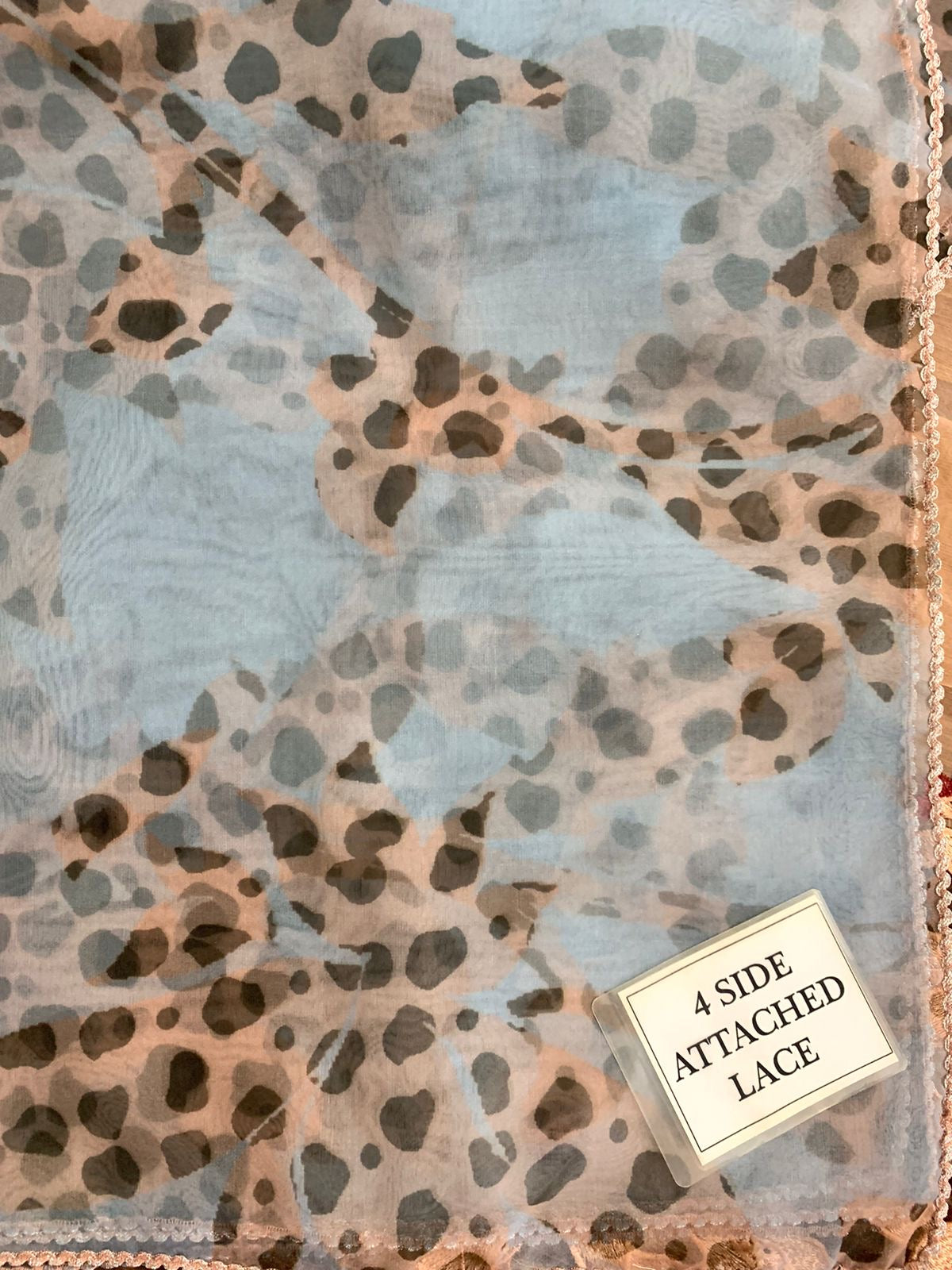 LUXURY ORGANZA UNSTITCHED 3PCS
