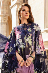 Maria B 3Pcs Embroidered Unstitched Lawn Dress  Collection Ladies Suit