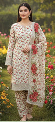 LUXURY LAWN UNSTITCHED 3PCS
