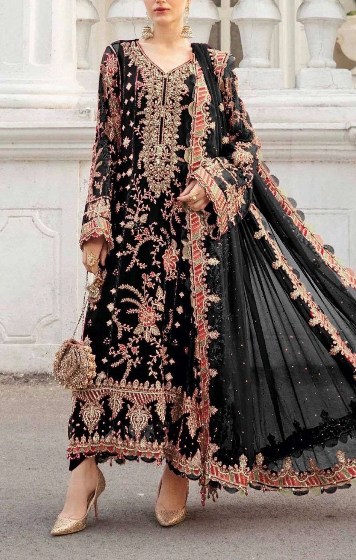 LUXURY CHIFFON UNSTITCHED 3PCS