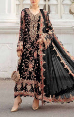 LUXURY CHIFFON UNSTITCHED 3PCS