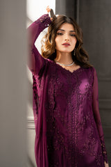 LUXURY CHIFFON UNSTITCHED 3PCS