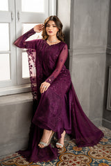 LUXURY CHIFFON UNSTITCHED 3PCS