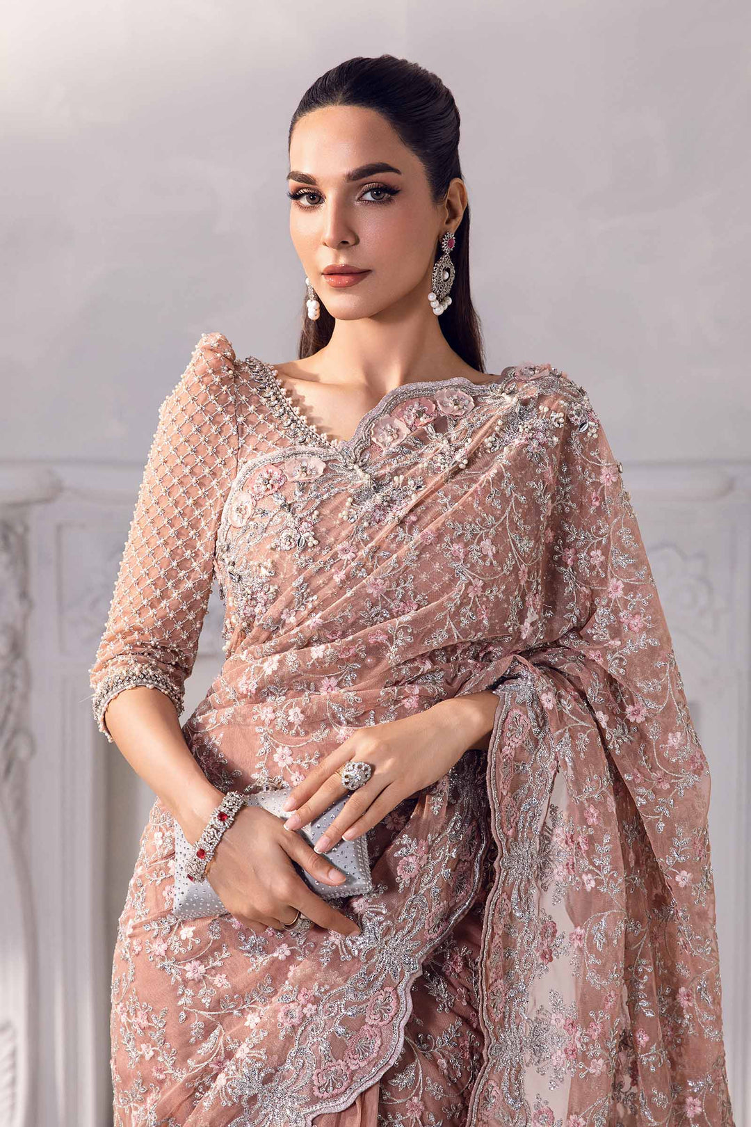 LUXURY HEAVY EMBROIDERED SAREE