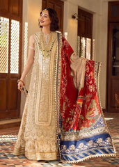 Crimson Aik Jhalak Organza Embroidered Suit Luxury Wedding Collection