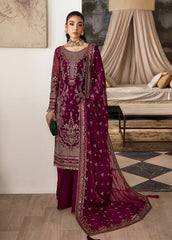 Gulaal Zareena Embroidered Chiffon Suits Unstitched 4 Piece Ladies Dress Wedding Dress Collection