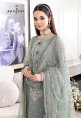 Asim Jofa Luxury Embroided Chiffon 3 Pcs Suit Jhilmil Collection Ladies Dress