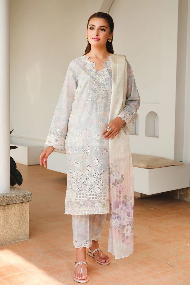 Baroque Embroided Printed Lawn Suit Lawn Collection Ladies Suits