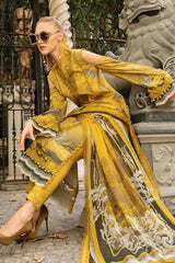 3 Pcs Printed and Embroidered Unstitched Lawn Dress Collection Ladies Suit