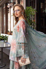 Maria B 3Pcs Embroidered Unstitched Lawn Dress  Collection Laides Suit