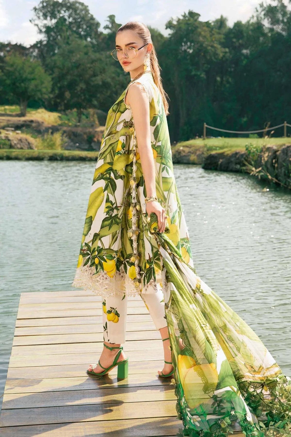 UNSTITCHED LUXURY LAWN 3PCS