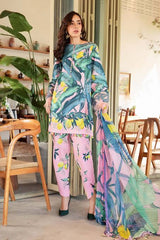 UNSTITCHED LUXURY LAWN 3PCS