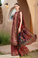 MARIA B UNSTITCHED LUXURY LAWN 3PCS